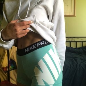 Blue Nike Pro Spandex